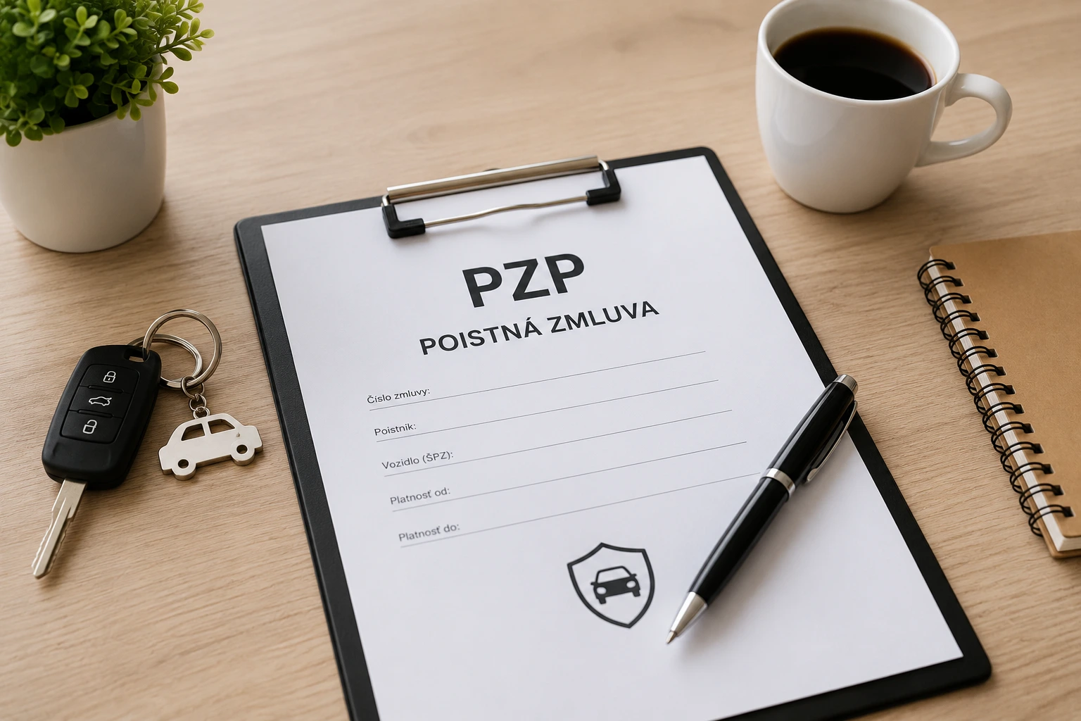 Výpoveď PZP – dokument poistnej zmluvy, kľúče od auta a administratíva spojená s ukončením povinného zmluvného poistenia vozidla.
