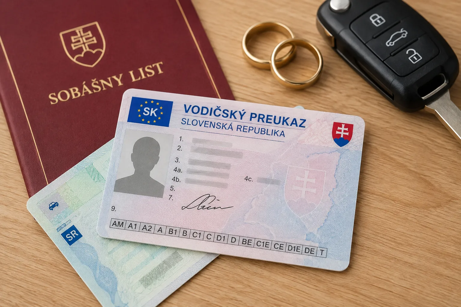 Vodičský preukaz po zmene priezviska po svadbe
