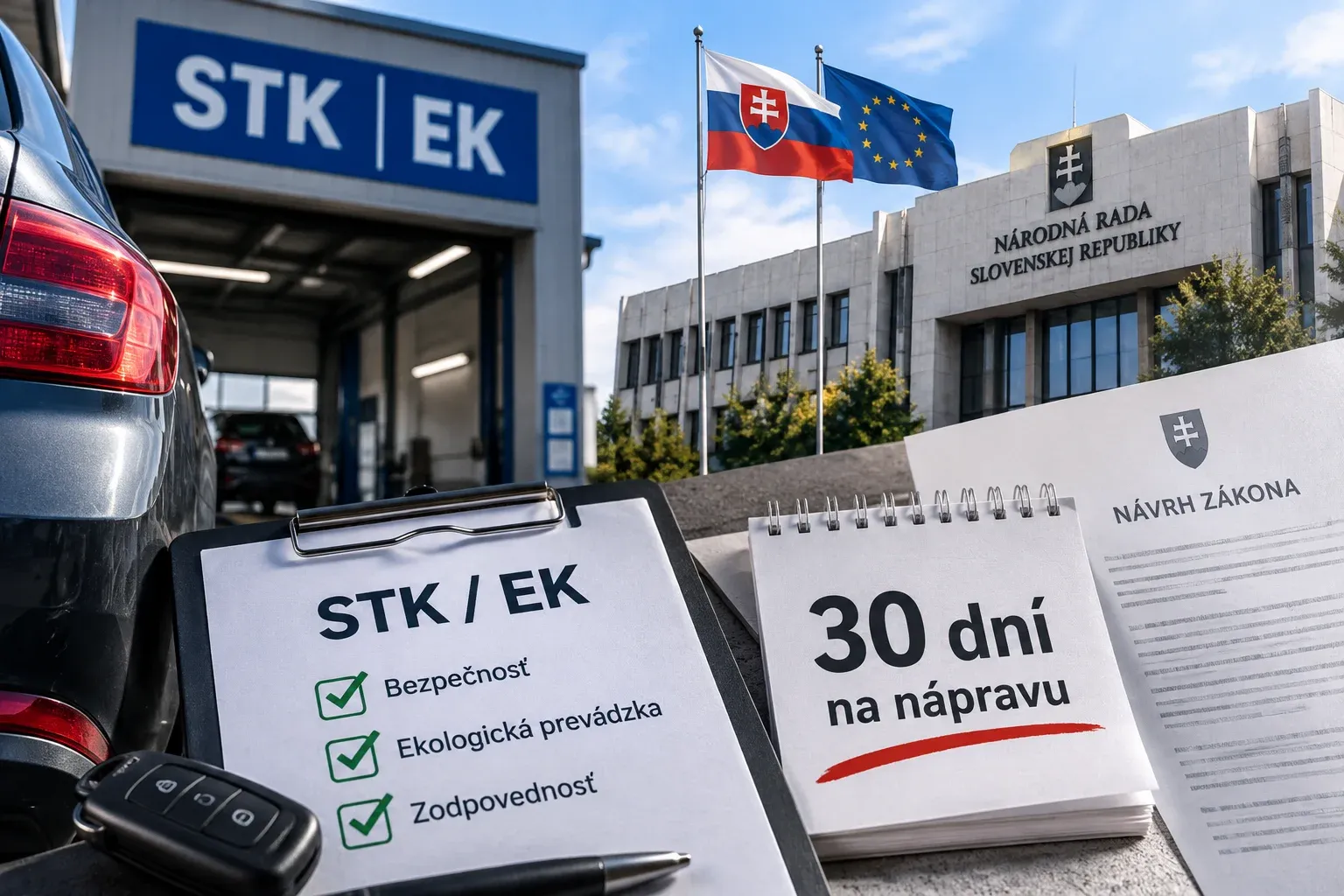 Prepadnutá STK a EK – návrh na 30 dní na nápravu v Národnej rade SR